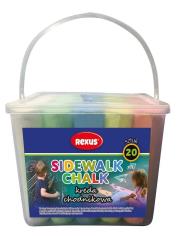 Opakowanie Kreda chodnikowa w plastikowym wiaderku 20 kolorów