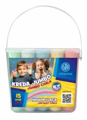 Kreda Jumbo Wiaderko Fun 15szt ASTRA. Wydawca: ASTRA papiernicze. Dadada.pl Opakowanie Kreda Jumbo Wiaderko Fun 15szt ASTRA
