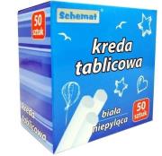 Kreda tablicowa 50szt biała. Wydawca: Schemat. Dadada.pl Opakowanie Kreda tablicowa 50szt biała