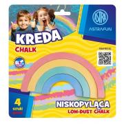 Kreda Tęcza Fun 4 kolory ASTRA. Wydawca: ASTRA papiernicze. Dadada.pl Opakowanie Kreda Tęcza Fun 4 kolory ASTRA