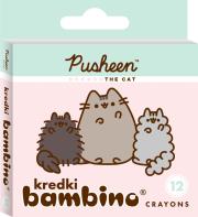 Kredki 12 kolorów Pusheen BAMBINO. Wydawca: ST-MAJEWSKI. Dadada.pl Opakowanie Kredki 12 kolorów Pusheen BAMBINO