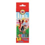 Opakowanie Kredki 18 kolorów Krecik