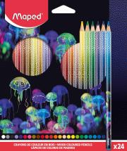 Kredki Deepsea 24szt MAPED. Wydawca: Maped. Dadada.pl Opakowanie Kredki Deepsea 24szt MAPED
