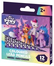 Kredki grafionowe My Little Pony 7/85 mm 12 kolorów. Wydawca: ASTRA art-pap. Dadada.pl Opakowanie Kredki grafionowe My Little Pony 7/85 mm 12 kolorów