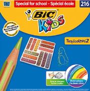 Kredki ołówkowe BIC Kids Tropicolors Zestaw 216 sztuk. Wydawca: Bic. Dadada.pl Opakowanie Kredki ołówkowe BIC Kids Tropicolors Zestaw 216 sztuk