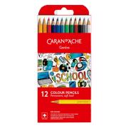 Opakowanie Kredki permanentne School Line 12 kolorów