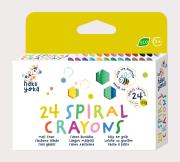 Kredki spiralne - 24 kolorów. Wydawca: AVENIR. Dadada.pl Opakowanie Kredki spiralne - 24 kolorów