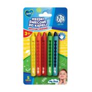 Kredki świecowe do kąpieli 5kol ASTRA. Wydawca: ASTRA papiernicze. Dadada.pl Opakowanie Kredki świecowe do kąpieli 5kol ASTRA