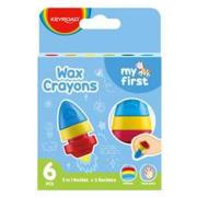 Opakowanie Kredki woskowe KEYROAD 2 Rockets 6 kolorów