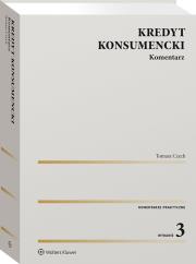 Kredyt konsumencki. Komentarz. Autor: Czech Tomasz. Dadada.pl Okładka książki Kredyt konsumencki. Komentarz