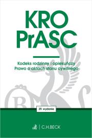 Okładka książki KRO. PrASC. Kodeks rodzinny i opiekuńczy. Prawo o aktach stanu cywilnego