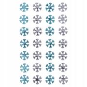 Kryształki samoprzylepne błękitne i srebrne 28szt. Wydawca: Dalprint. Dadada.pl Opakowanie Kryształki samoprzylepne błękitne i srebrne 28szt