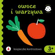 Książeczka kontrastowa. Owoce i warzywa. Autor: WYDAWNICTWO SKRZAT. Dadada.pl Okładka książki Książeczka kontrastowa. Owoce i warzywa