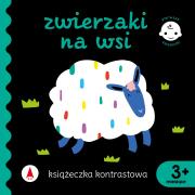 Książeczka kontrastowa. Zwierzaki na wsi. Autor: WYDAWNICTWO SKRZAT. Dadada.pl Okładka książki Książeczka kontrastowa. Zwierzaki na wsi
