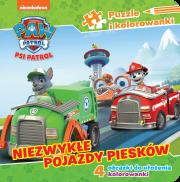 Okładka książki Książeczka z puzzlami. Niezwykłe pojazdy piesków