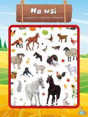 Książeczka z wypukłymi naklejkami. Na wsi. Autor:   Praca zbiorowa. Dadada.pl Okładka książki Książeczka z wypukłymi naklejkami. Na wsi