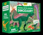 Okładka książki Książka i puzzle Poznawaj, baw się, odkrywaj Dinozaury 205 elementów