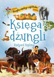 Księga dżungli. Klasyka młodego czytelnika. Autor: Rudyard Kipling. Dadada.pl Okładka książki Księga dżungli. Klasyka młodego czytelnika