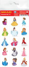 Opakowanie Księżniczki 01 Naklejki 4 sztuki