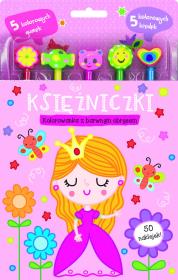 Okładka książki Księżniczki. Kolorowanka z barwnym obrysem