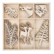 Kształty z drewna - święta 4 30szt. Wydawca: Dalprint. Dadada.pl Opakowanie Kształty z drewna - święta 4 30szt