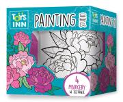 Opakowanie Kubek do kolorowania Peonie z markerami STNUX