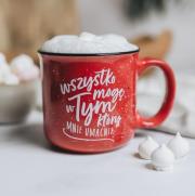 Kubek vintage - Wszystko mogę. Wydawca: Szaron. Dadada.pl Opakowanie Kubek vintage - Wszystko mogę