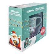 Opakowanie Kubek z czapką Ho, ho, ho zieleń