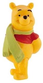 Opakowanie Kubuś Puchatek w szaliku  figurka