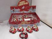 Opakowanie Kula śniegowa z motywem świątecznym (12szt)