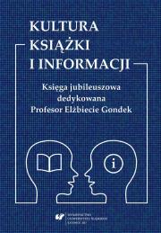 Okładka książki Kultura książki i informacji