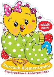 Okładka książki Kurczak Klementynka. Zwierzakowe kolorowanki