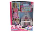 Opakowanie Lalka 29cm z łóżeczkiem i mini lalką