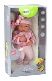 Lalka bobas ubranko w paski. Wydawca: Leantoys. Dadada.pl Opakowanie Lalka bobas ubranko w paski