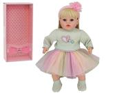 Lalka dziewczynka 45cm z polskim dźwiękiem. Wydawca: ADAR. Dadada.pl Opakowanie Lalka dziewczynka 45cm z polskim dźwiękiem