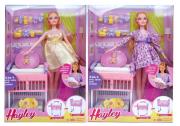 Opakowanie Lalka w ciązy + łóżeczko i akcesoria