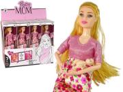 Opakowanie Lalka w ciąży różowa sukienka w kwiaty