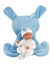 Opakowanie Lalka winylowa bobas Bimbo z niebieską podusią35cm