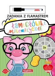 Okładka książki Łamigłówki matematyczne. Zadania z flamastrem