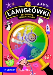 Łamigłówki młodszego przedszkolaka. Autor: Opracowanie zbiorowe. Dadada.pl Okładka książki Łamigłówki młodszego przedszkolaka