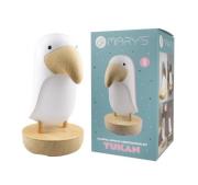 Opakowanie Lampka nocna LED i bluetooth speaker tukan biały