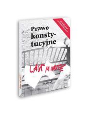 Last Minute prawo konstytucyjne 2022. Autor: Bogusław Gąszcz. Dadada.pl Okładka książki Last Minute prawo konstytucyjne 2022