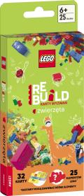 Lego Books Rebuild karty wyzwań Zwierzęta ACP-6603. Autor: Opracowanie zbiorowe. Dadada.pl Okładka książki Lego Books Rebuild karty wyzwań Zwierzęta ACP-6603