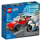 Lego CITY 60392 (4szt) Motocykl policyjny - pościg za samochodem. Wydawca: LEGO(R). Dadada.pl Opakowanie Lego CITY 60392 (4szt) Motocykl policyjny - pościg za samochodem