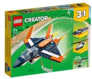 Lego CREATOR 31126 Odrzutowiec naddźwiękowy. Autor: Creator. Dadada.pl Okładka książki Lego CREATOR 31126 Odrzutowiec naddźwiękowy