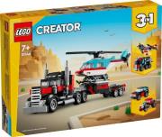 Lego CREATOR 31146 Ciężarówka z platformą i helikopterem. Wydawca: LEGO(R). Dadada.pl Opakowanie Lego CREATOR 31146 Ciężarówka z platformą i helikopterem