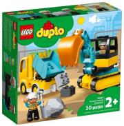 Lego DUPLO 10931 (4szt) Ciężarówka i koparka gąsienicowa. Wydawca: LEGO(R). Dadada.pl Opakowanie Lego DUPLO 10931 (4szt) Ciężarówka i koparka gąsienicowa