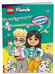 Okładka książki LEGO Friends Kolorowanka z naklejkami