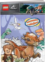 Okładka książki Lego Jurassic World Kolorowanka z naklejkami NA-6203