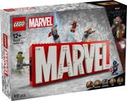 Opakowanie LEGO(R) SUPER HEROES 76313 Logo MARVEL z minifigurk.
